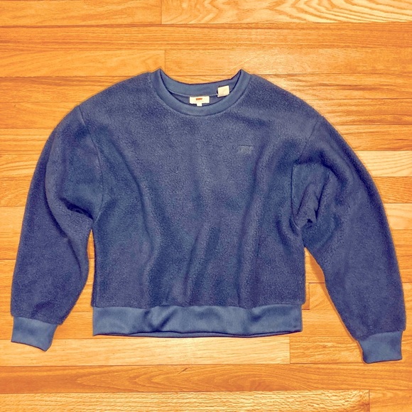 NWT Levi’s Blue Sweatshirt - Picture 1 of 10